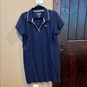 Tommy Bahama Navy Dress with White Accents